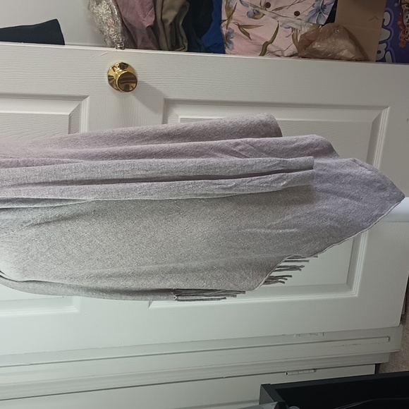 CHANEL Women's Draped Cardigan Sweater Long Sleeves - Light Gray - Picture 3 of 12